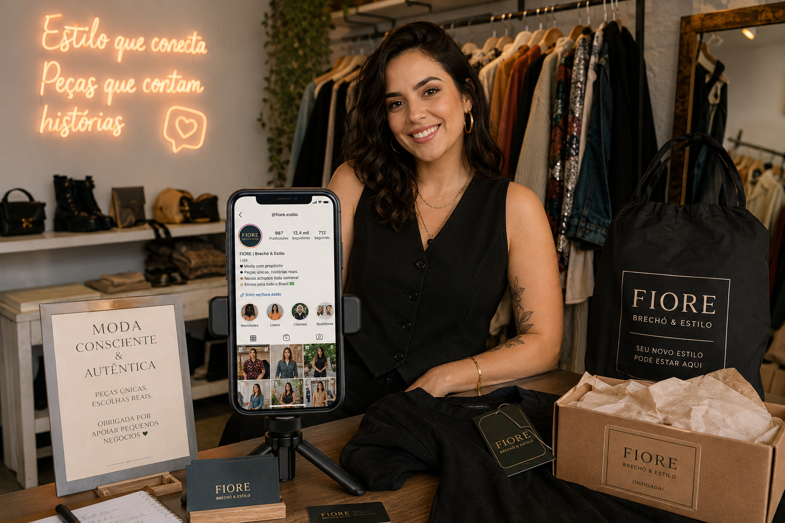 Moda, acessórios e brechós locais