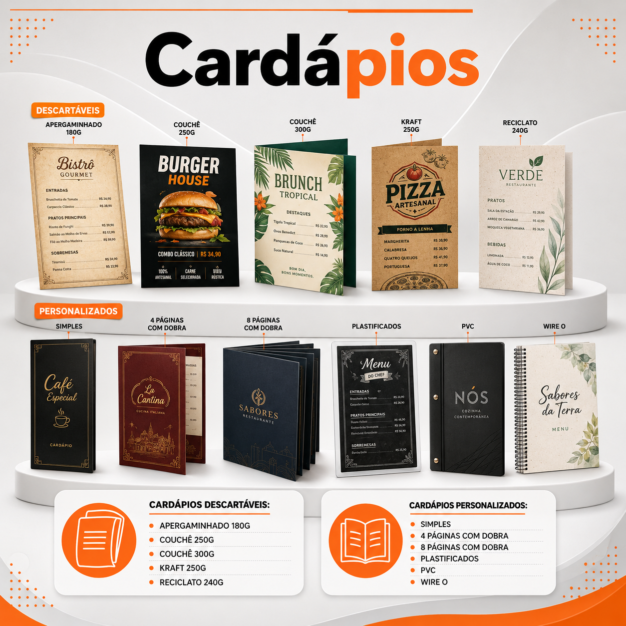 Cardápios