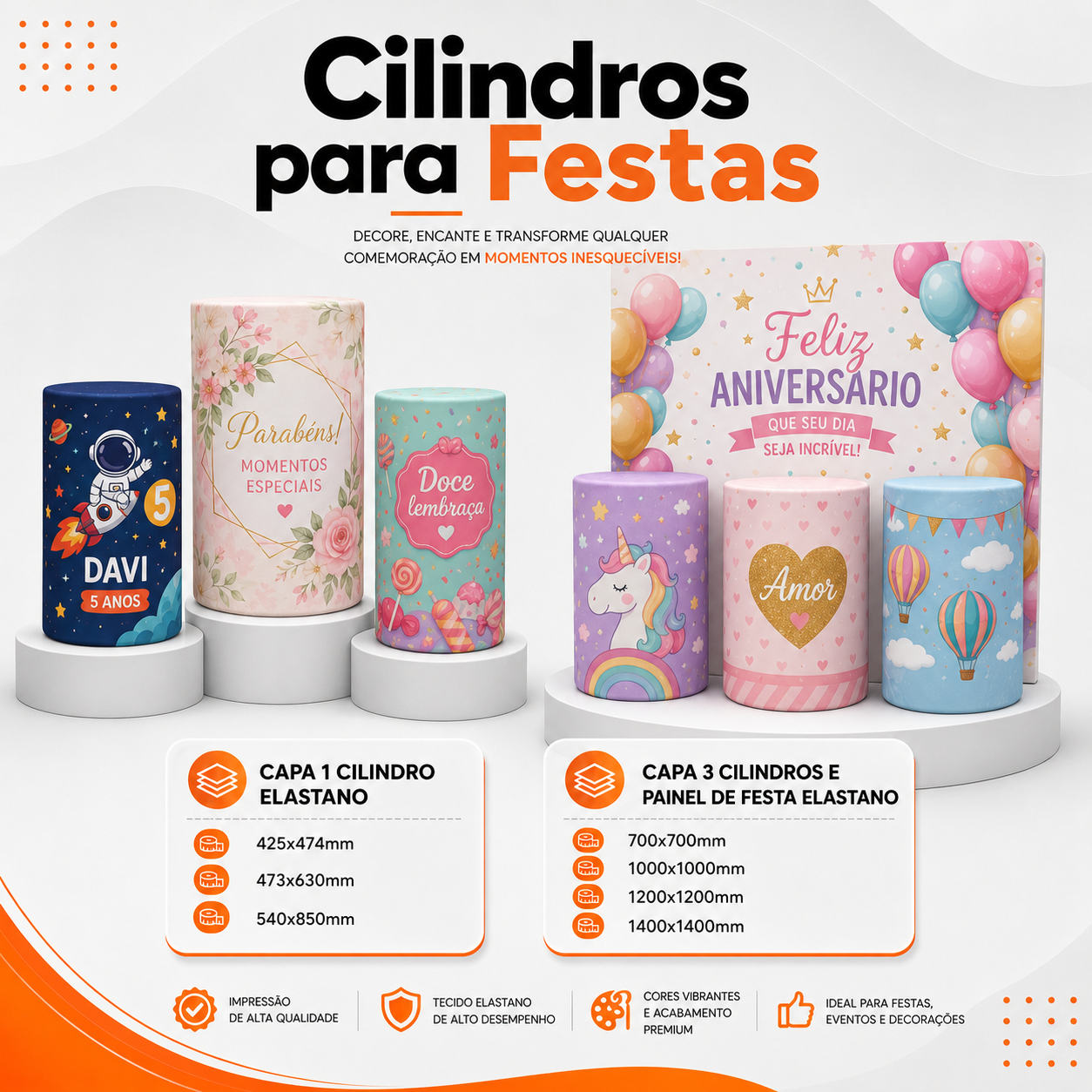 Cilindros para Festas