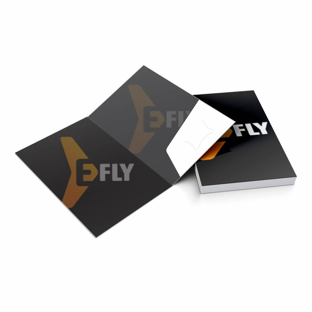 Pastas Couchê 300g Bolsa Colada Com Impressão Verniz Uv Total Frente