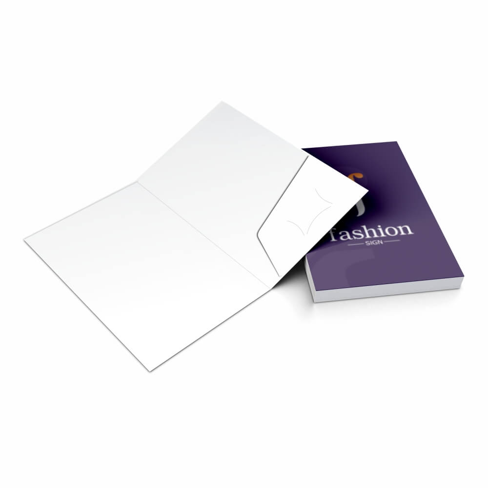 Pastas Couchê 300g Bolsa Colada Com Impressão Laminação Fosca E Hotstamping Frente