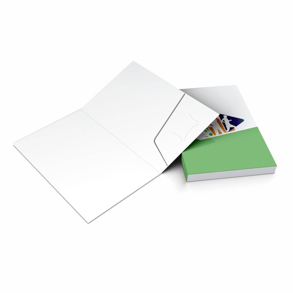 Pastas Couchê 300g Bolsa Colada Com Impressão Laminação Fosca E Hotstamping Frente