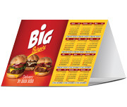 Calendário De Mesa Básico Couchê 300g Verniz Uv Total Frente