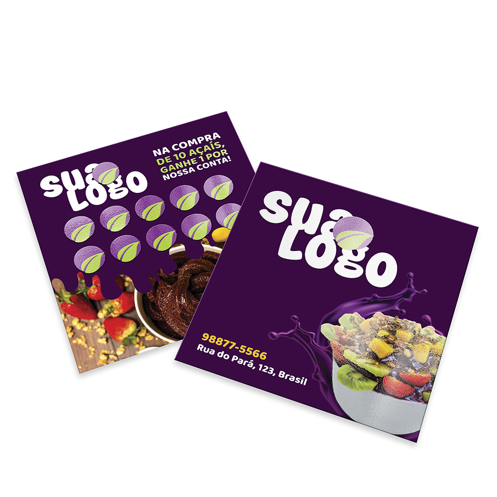 Cartões Duplo Couchê 300g Verniz Localizado e Laminação Fosca Frente E Verso