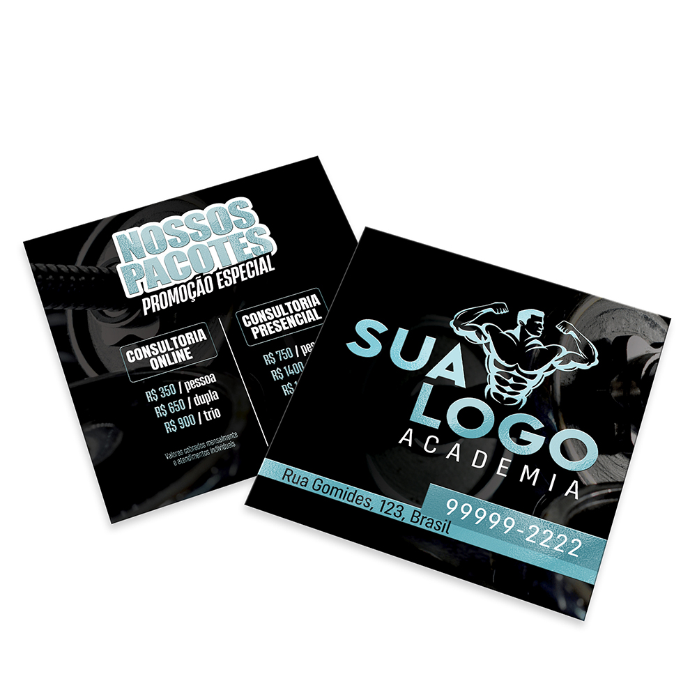 Cartões Duplo Couchê 300g Verniz Localizado e Laminação Fosca Frente E Verso