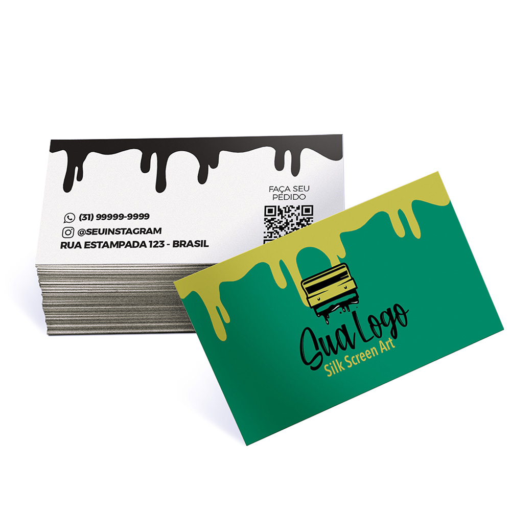 Mini Cartão Supremo 255g Verniz Uv Total Frente (80X40MM)