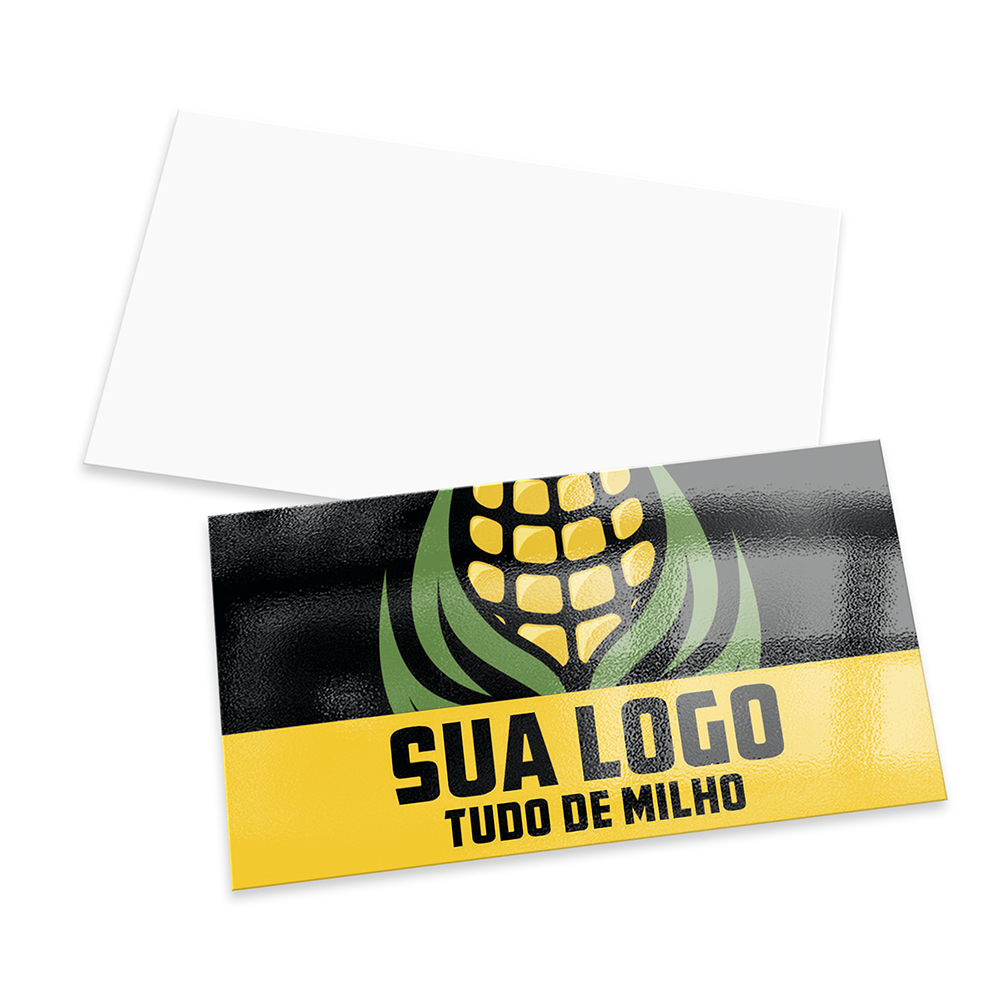 Mini Cartão Couchê 250g Verniz Uv Total Frente (80x40mm)