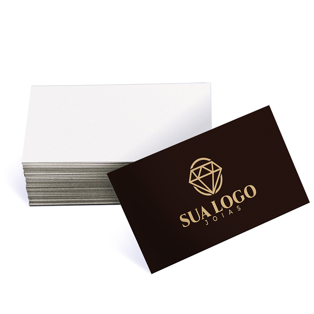 Mini Cartão Supremo 255g Verniz Uv Total Frente (80X40MM)