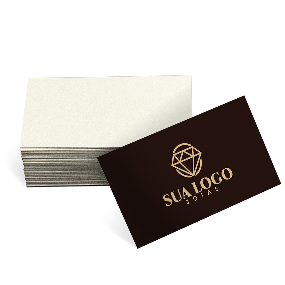 Mini Cartão Supremo 305g Verniz Uv Total Frente (80X40MM)