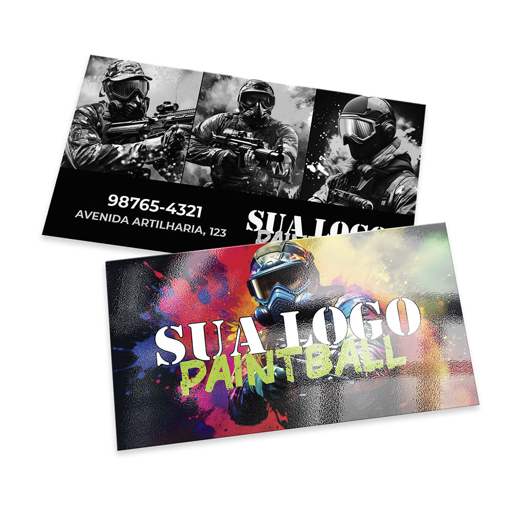 Mini Cartão Couchê 250g Verniz Uv Total Frente (80x40mm)