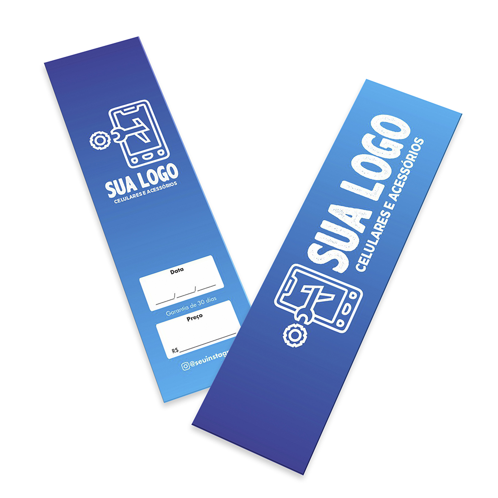 Mini Cartão Couchê 300g Laminação Fosca Frente E Verso (91X26MM)