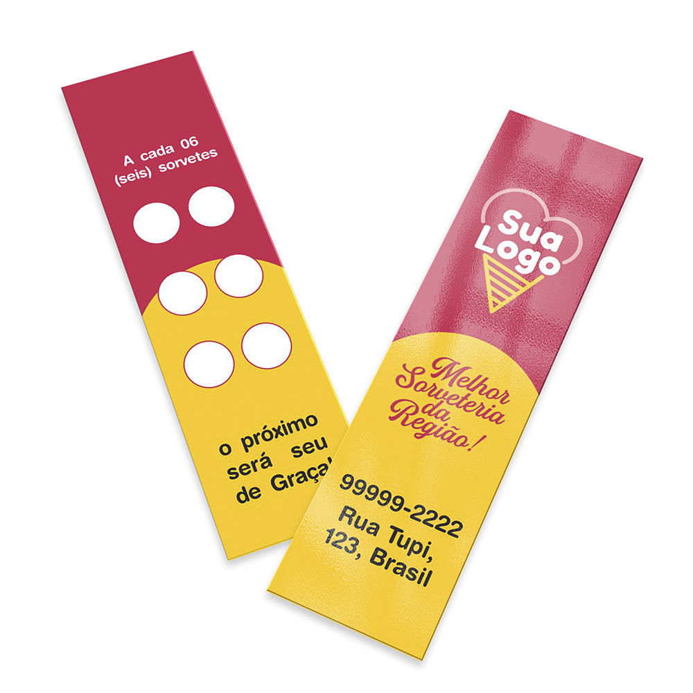 Mini Cartão Couchê 250g Verniz Uv Total Frente (91x26mm)