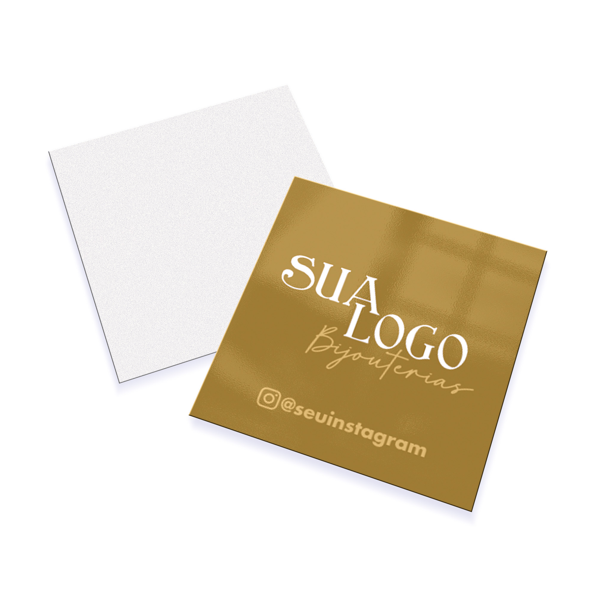 Mini Cartão Supremo 255g Verniz Uv Total Frente (46X51MM)