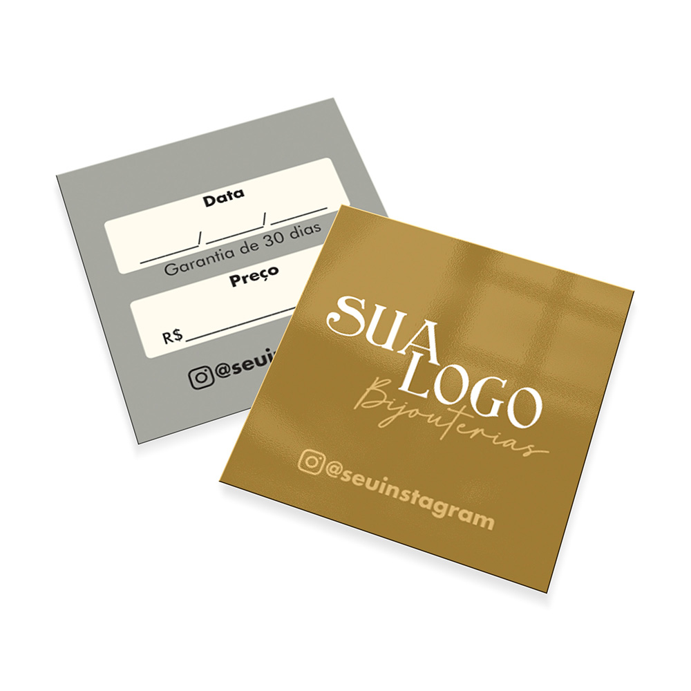 Mini Cartão Supremo 305g Verniz Uv Total Frente (46X51MM)