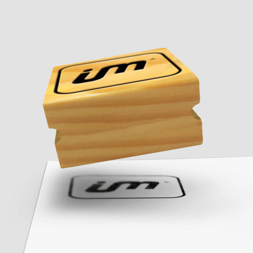 Carimbo para Scrapbook em Madeira (50x50mm)