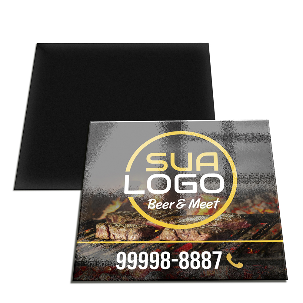 ímãs De Geladeira Corte Reto Couchê 250g Verniz Uv Total Fr (50x45mm)