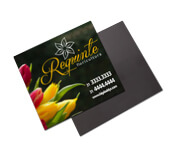 Delivery ímãs Corte Reto Couchê 250g Verniz Uv Total Fr (50x45mm)