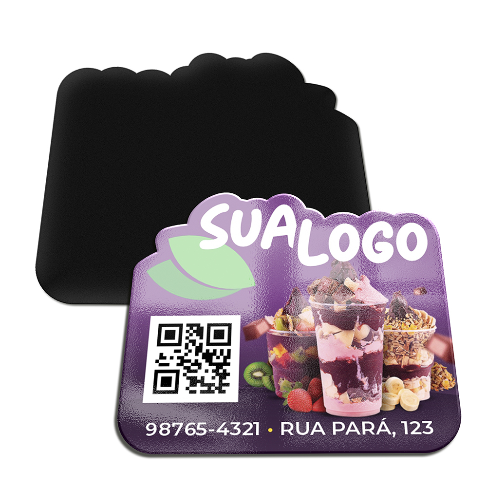 ímãs De Geladeira Corte Especial Couchê 250g Verniz Uv Total Fr (50x45mm)