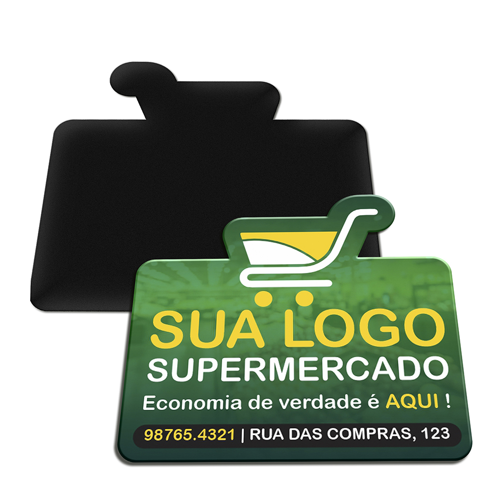 ímãs De Geladeira Corte Especial Couchê 300g Laminação Fosca Frente (50x45mm)