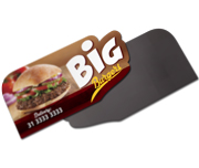 Delivery ímãs Corte Especial Couchê 250g Verniz Uv Total Frente (103x45mm)