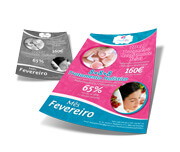 Panfletos, Flyers E Folhetos Couchê 115g (150x200mm)