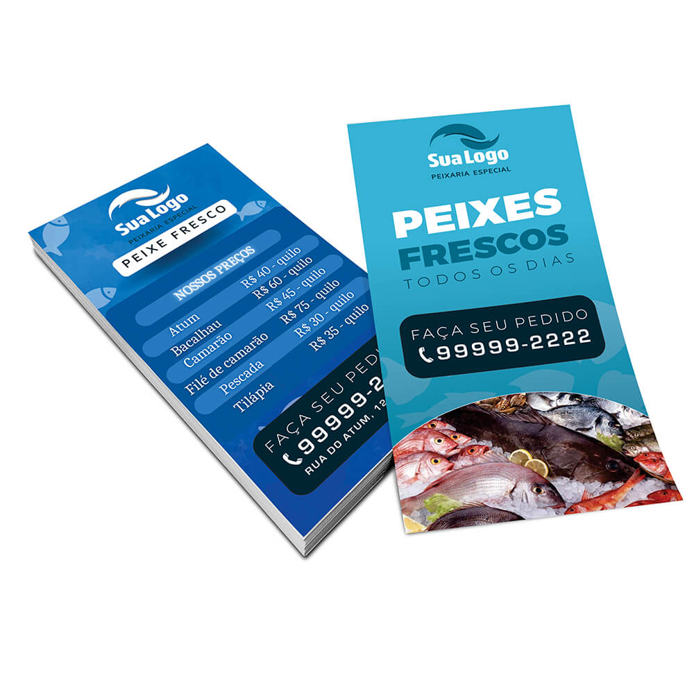 Filipetas Couchê Brilho 150g (100x200mm)