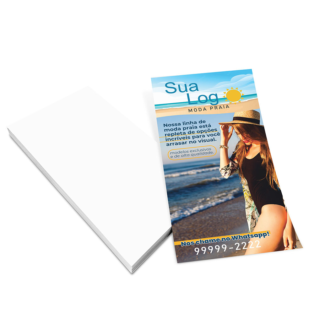 Filipetas Couchê Brilho 115g (100x200mm)