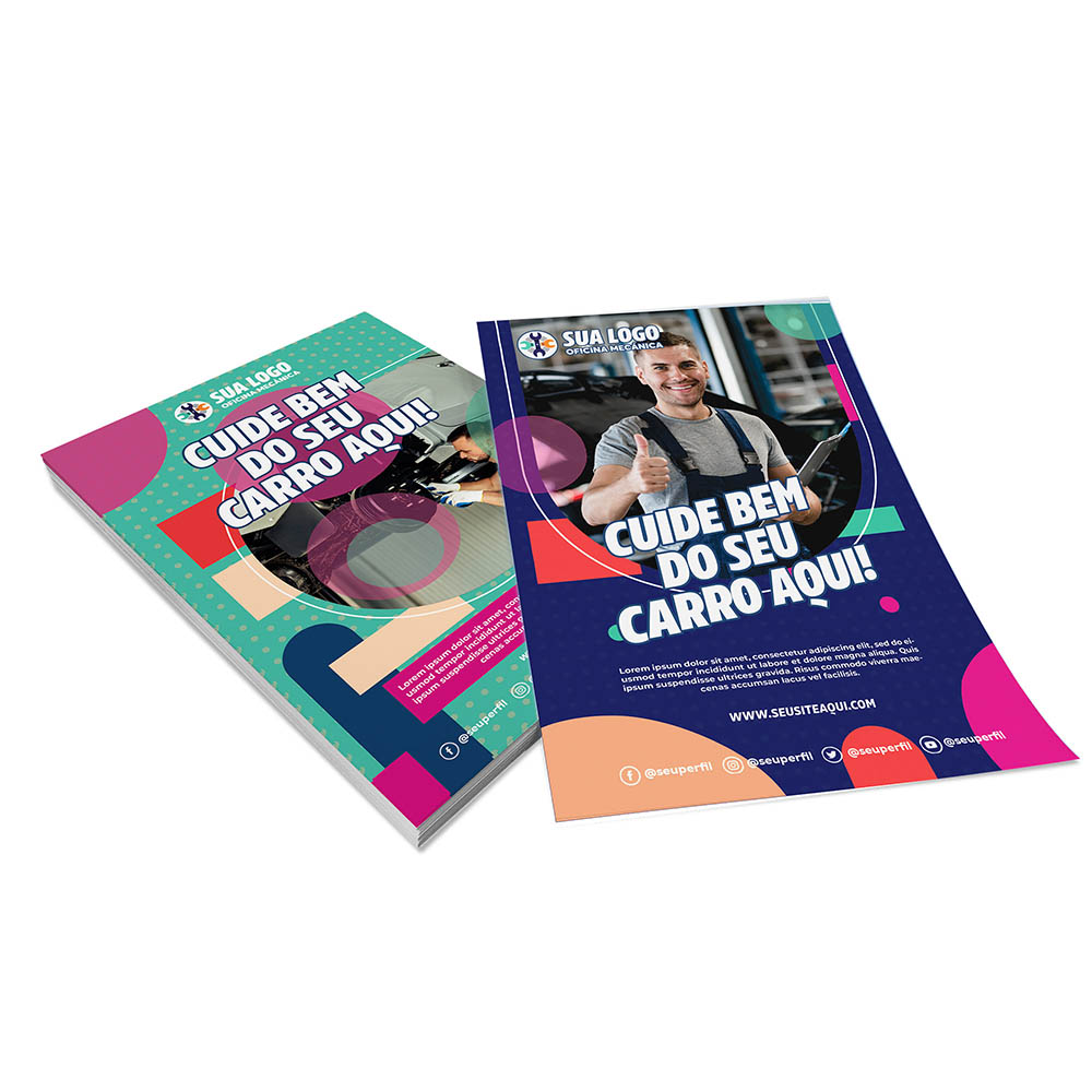 Panfletos, Flyers E Folhetos Apergaminhado 90g (105x150mm)