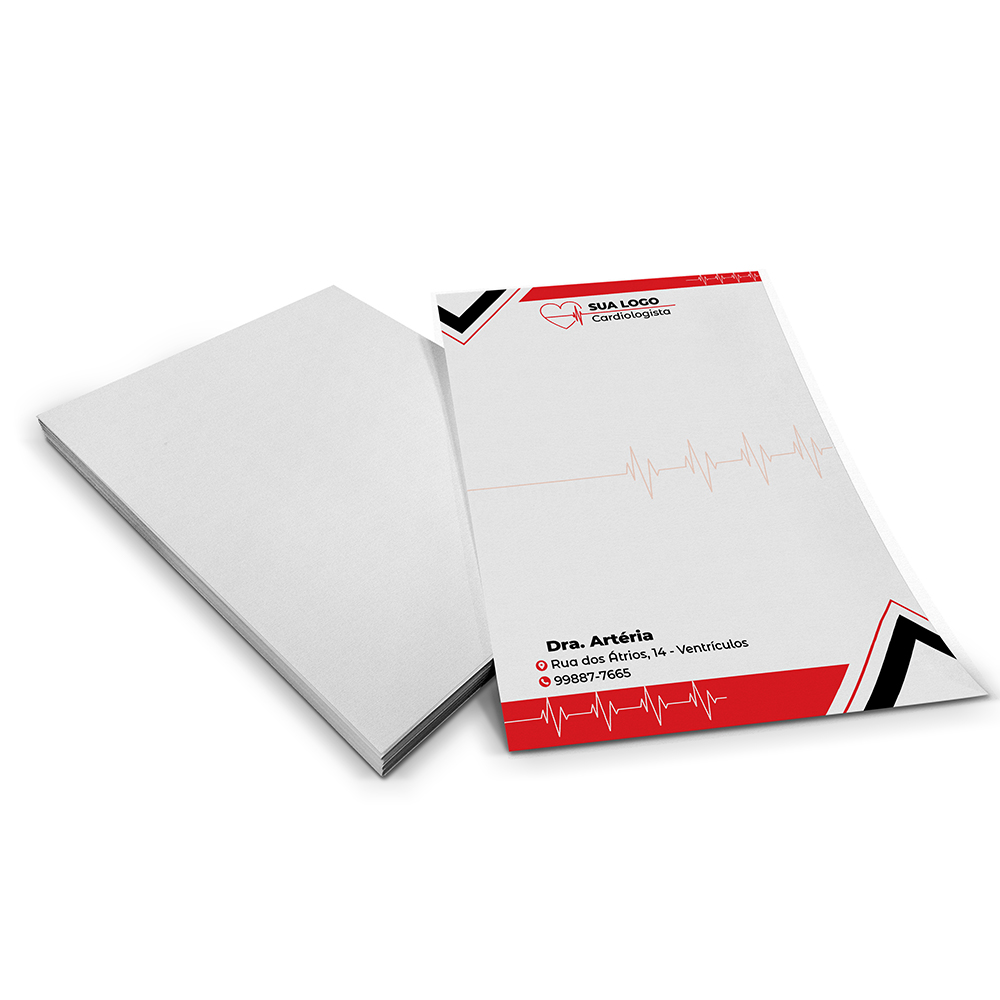 Papel Timbrado Apergaminhado 150g (150x210mm)