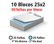 Blocos e Talões 25 Folhas Autocopiativo 56g (25x2 - 210x300mm)