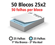 Blocos e Talões 25 Folhas Autocopiativo 56g (25x2 - 210x300mm)