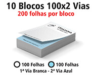 Blocos e Talões 100 Folhas Autocopiativo 56g (100x2 - 75x105mm)