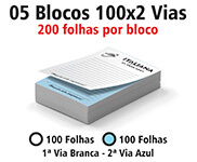Blocos e Talões 100 Folhas Autocopiativo 56g (100x2 - 150x210mm)