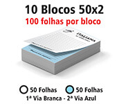Blocos e Talões 50 Folhas Autocopiativo 56g (50x2 - 105x150mm)