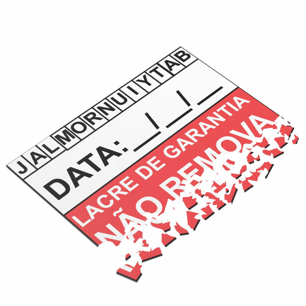 Adesivo Destrutível Casca de Ovo Pvc 0,09mm (25x10mm)