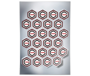 Adesivos Folha 330x480mm Metalizado sem Tinta Branca