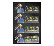 Adesivos Folha 330x480mm Vinil Branco Bopp Branco