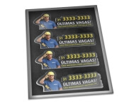 Adesivos Folha 330x480mm Vinil Branco Resinado