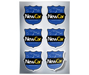 Adesivos Folha 330x480mm Metalizado sem Tinta Branca