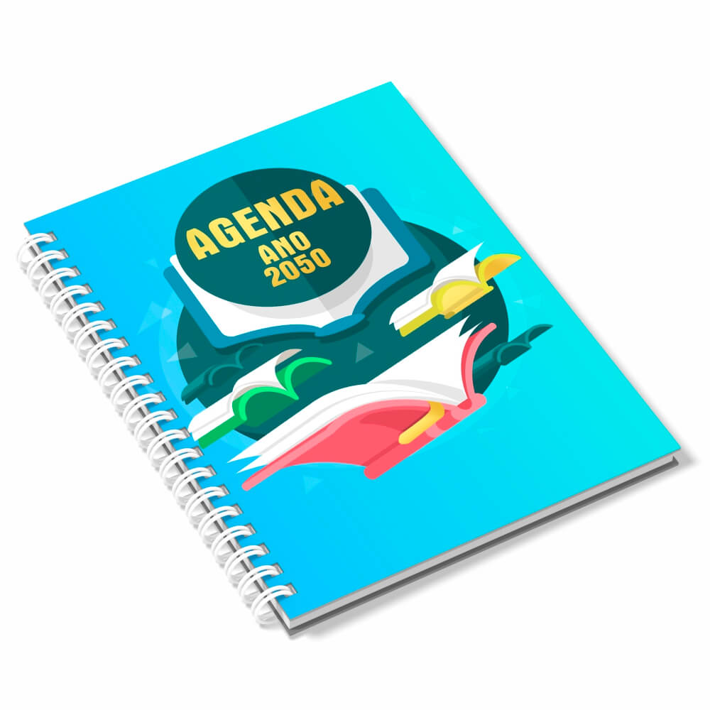 Agenda 2026 Agenda Escolar Capa Couchê 150g No Papel Paraná 2mm Sem Verniz