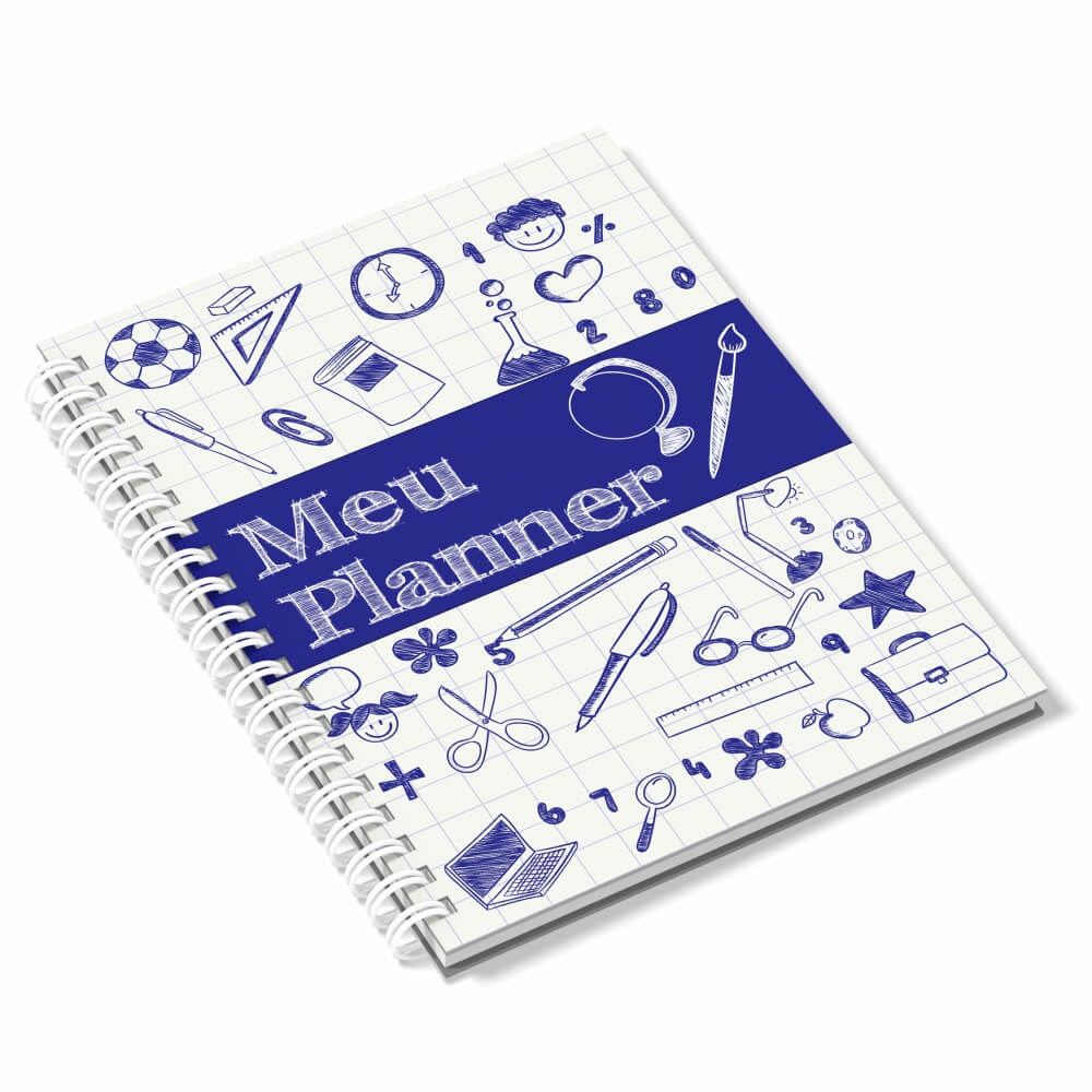 Agenda 2026 Miolo Personalizado Preto E Branco Capa Couchê 150g No Papel Paraná 2mm E Miolo Ap 75g Sem Verniz