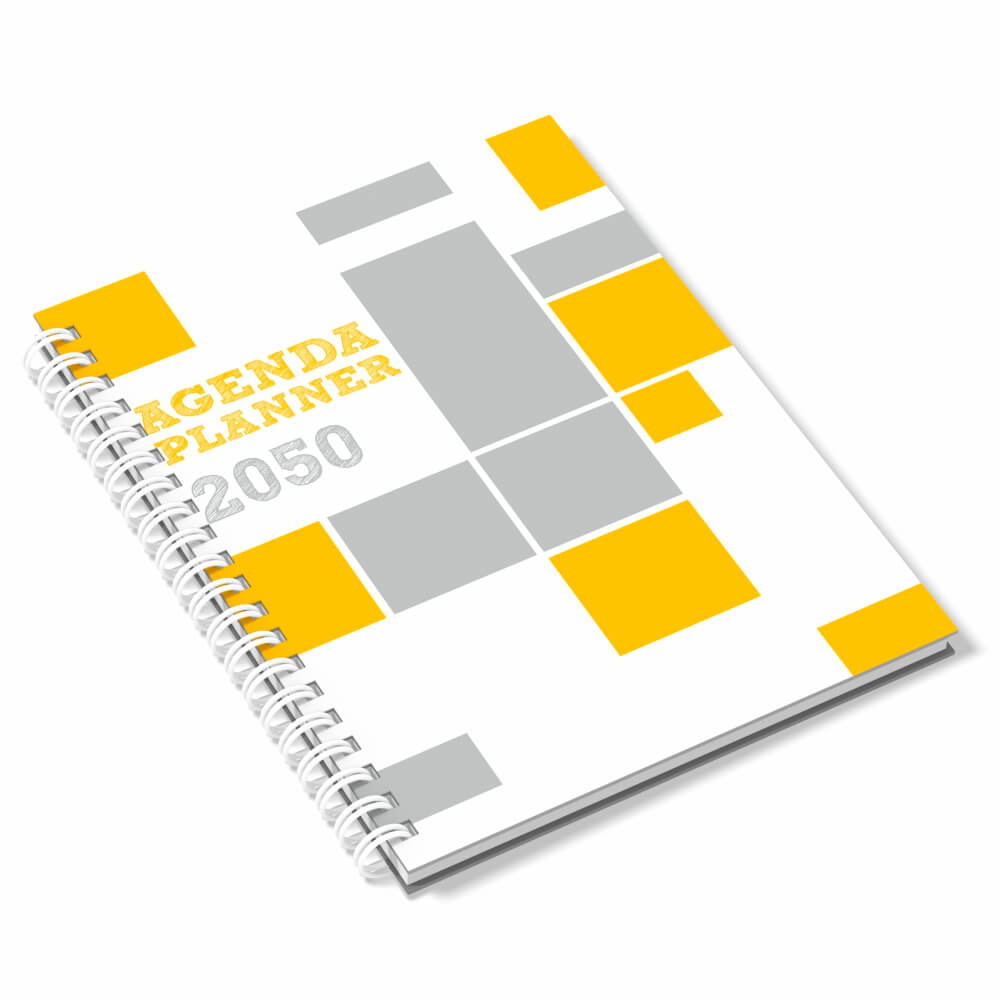 Agenda 2026 Miolo Personalizado Colorido Capa Couchê 150g No Papel Paraná 2mm E Miolo Ap 75g Sem Verniz