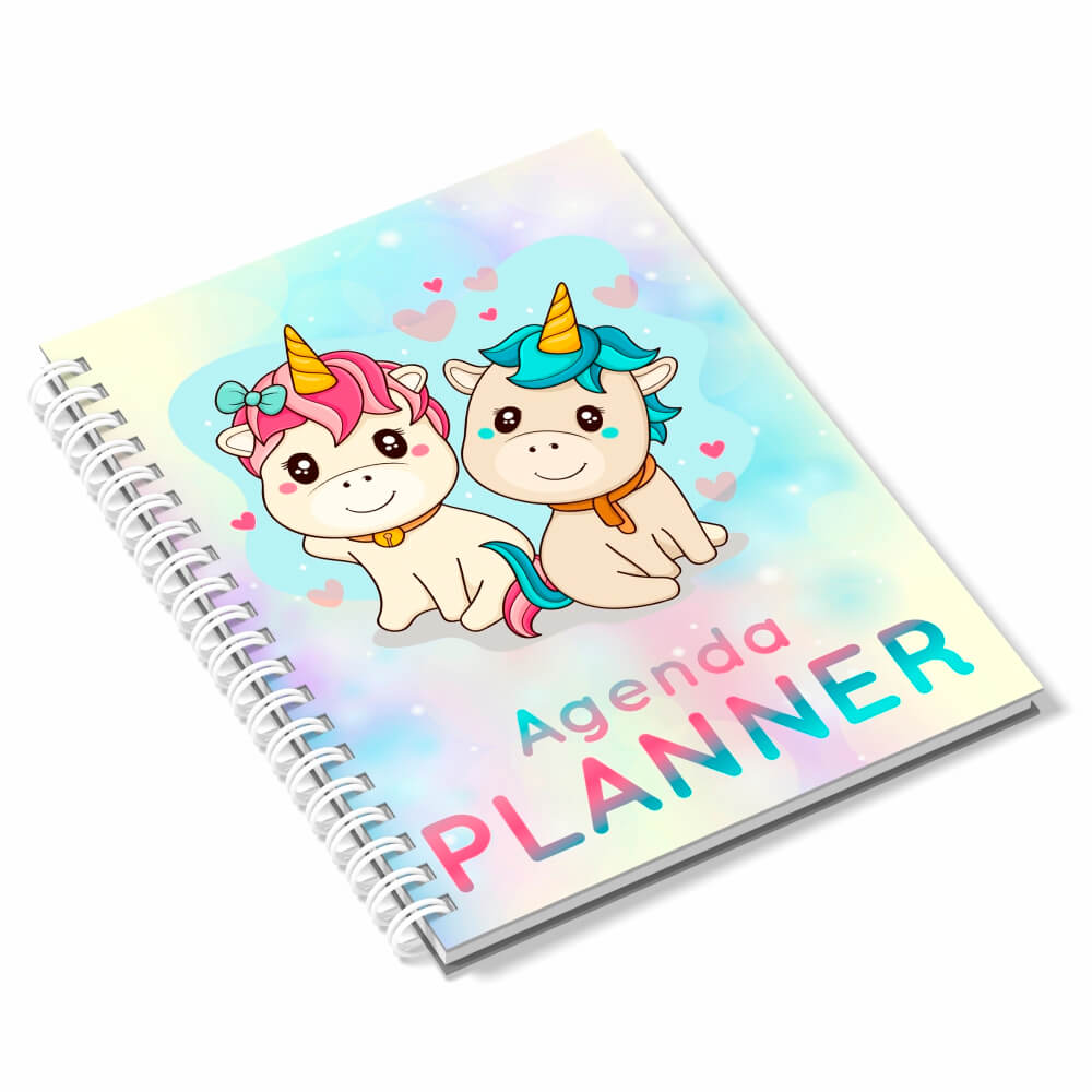 Agenda 2026 Miolo Personalizado Preto E Branco Capa Couchê 150g No Papel Paraná 2mm E Miolo Ap 75g Sem Verniz