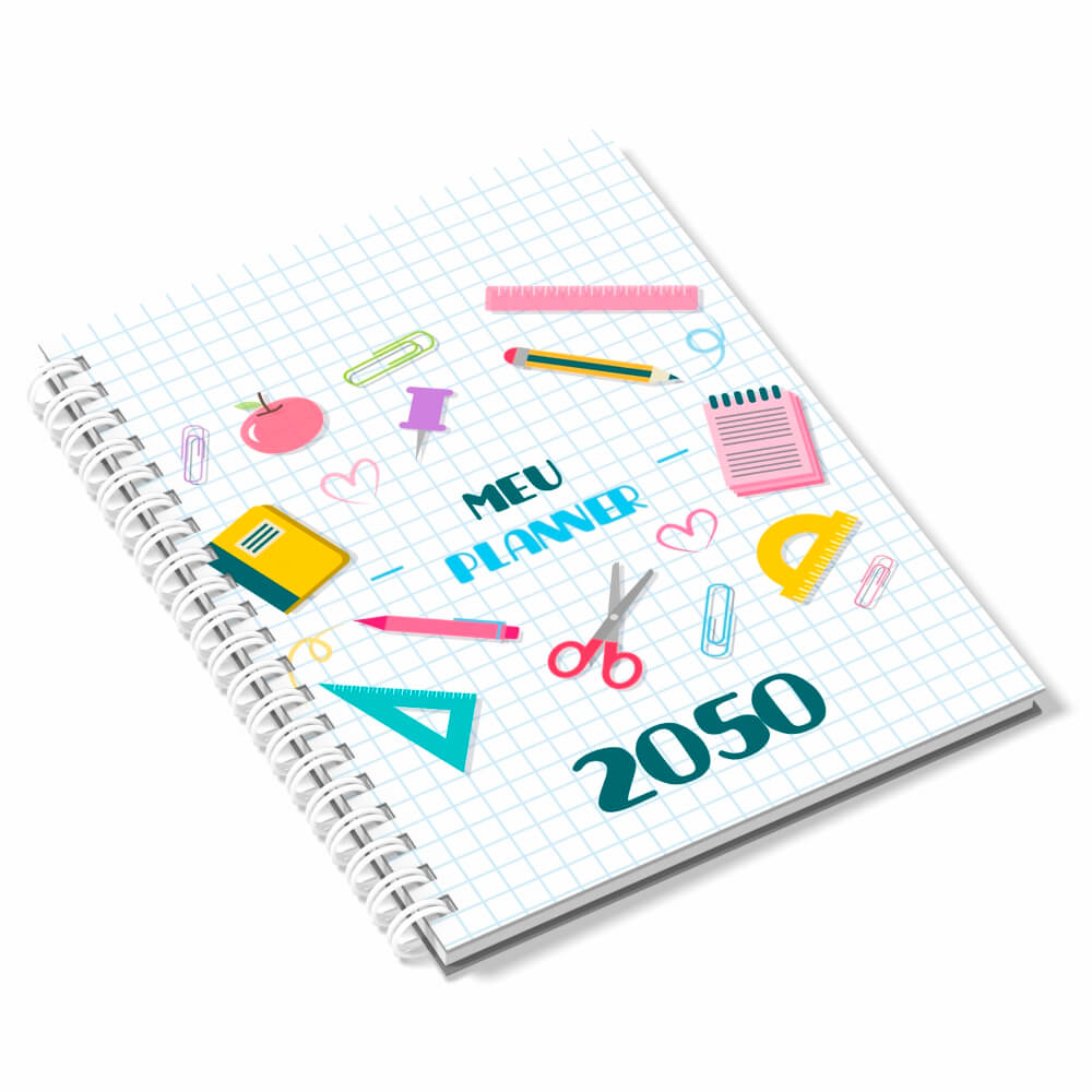 Agenda 2026 Miolo Personalizado Preto E Branco Capa Couchê 150g No Papel Paraná 2mm E Miolo Ap 75g Sem Verniz