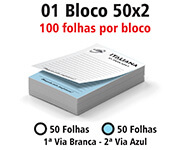 Blocos e Talões 50 Folhas AP 75g (50x2 - 150x210mm)