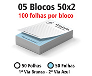 Blocos e Talões 50 Folhas AP 75g (50x2 - 75x105mm)