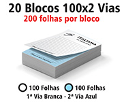 Blocos e Talões 100 Folhas AP 75g (100x2 - 75x105mm)