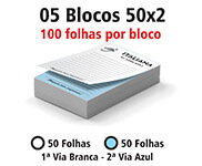 Blocos e Talões 50 Folhas AP 75g (50x2 - 105x150mm)