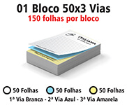 Blocos e Talões 50 Folhas AP 75g (50x3 - 150x210mm)