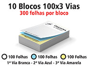 Blocos e Talões 100 Folhas AP 75g (100x3 - 105x150mm)